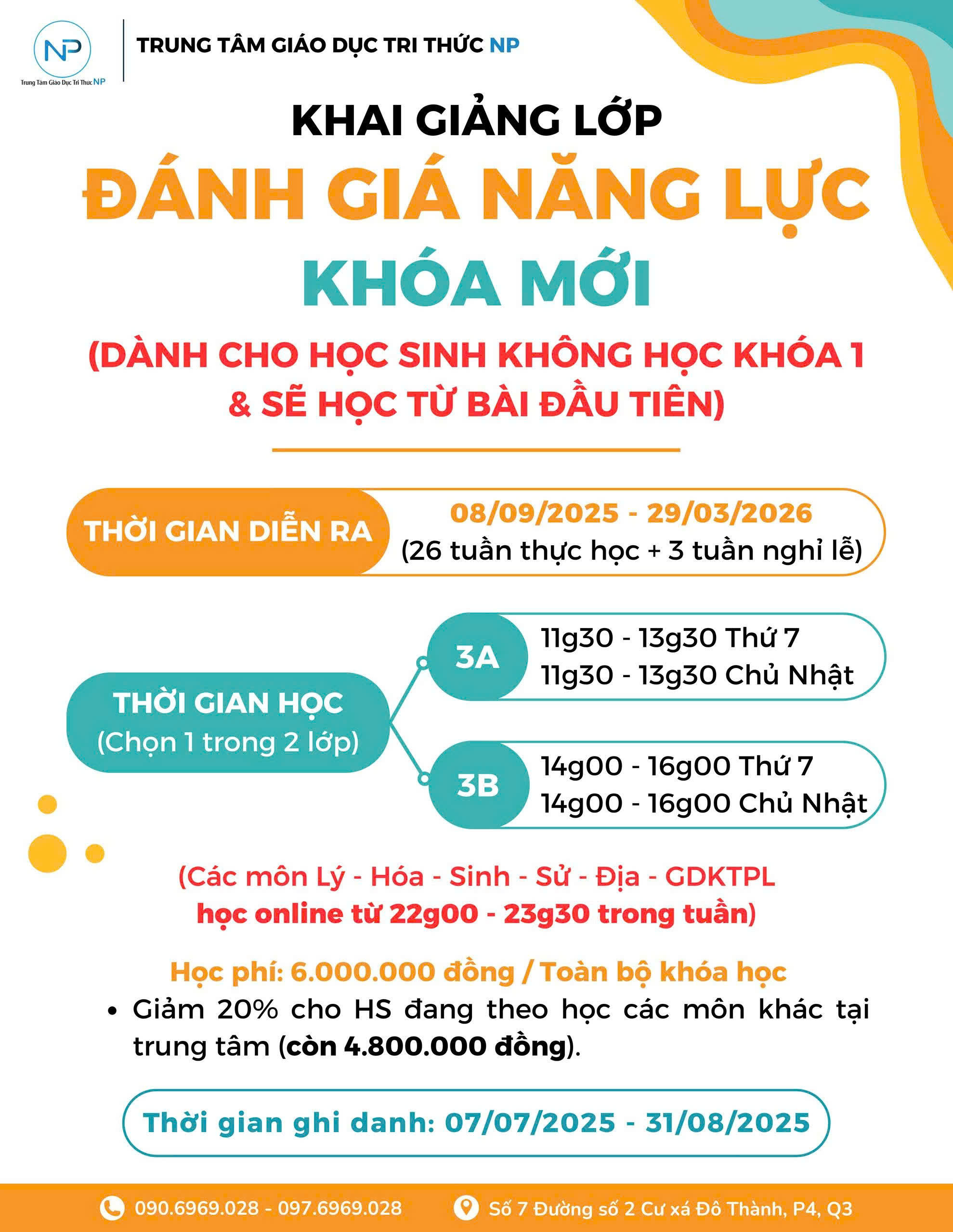 👉 Khai giảng khóa mới – học từ bài đầu tiên