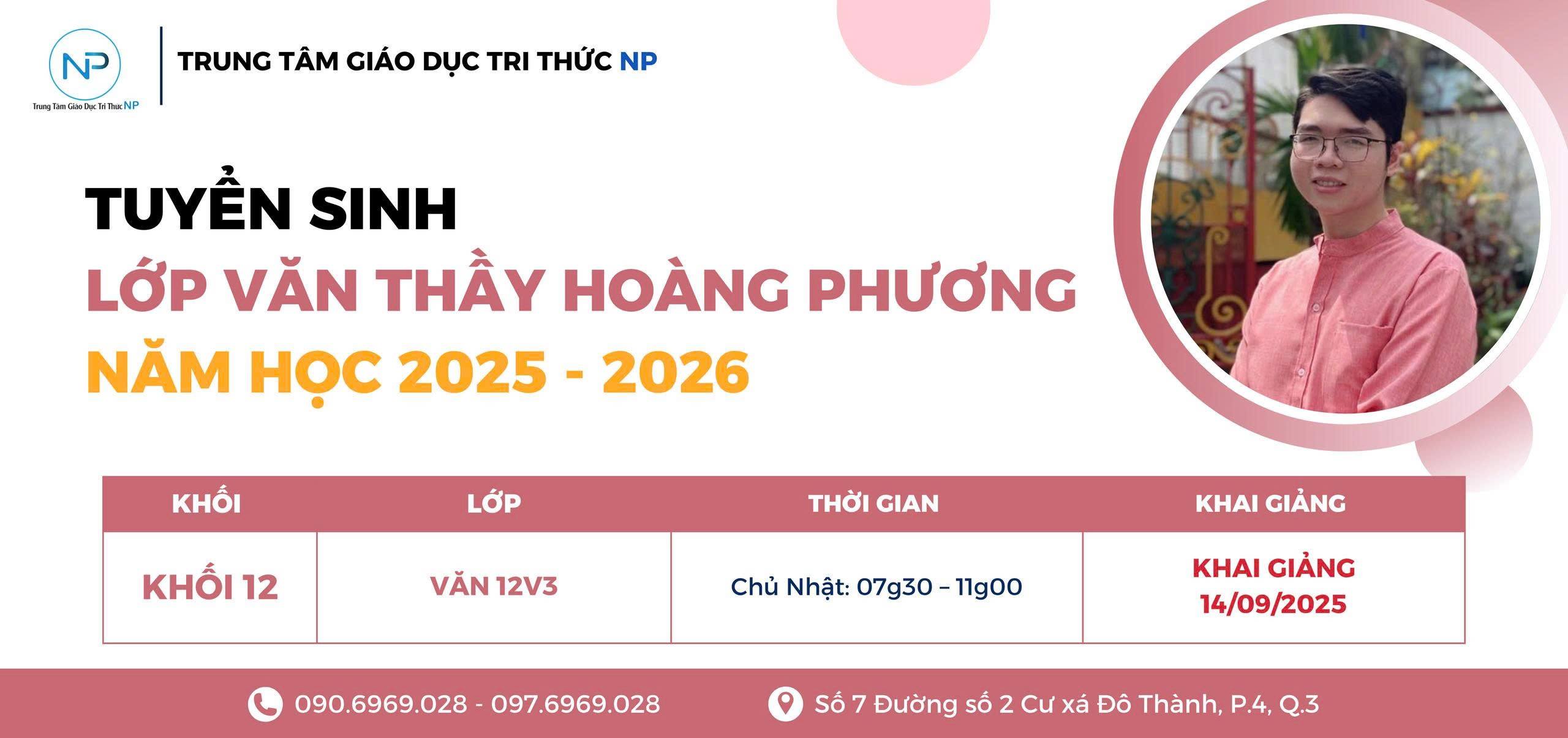 Tuyển sinh lớp Thầy Phương