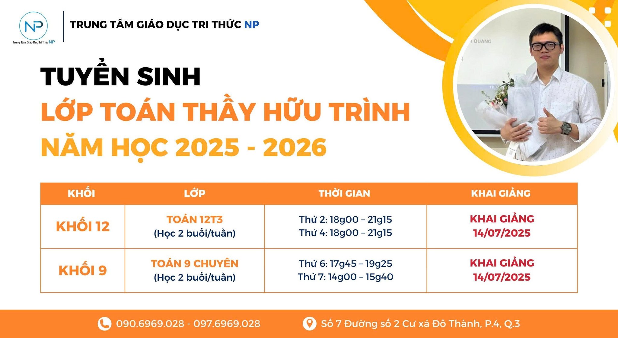 Tuyển sinh lớp Thầy Trình
