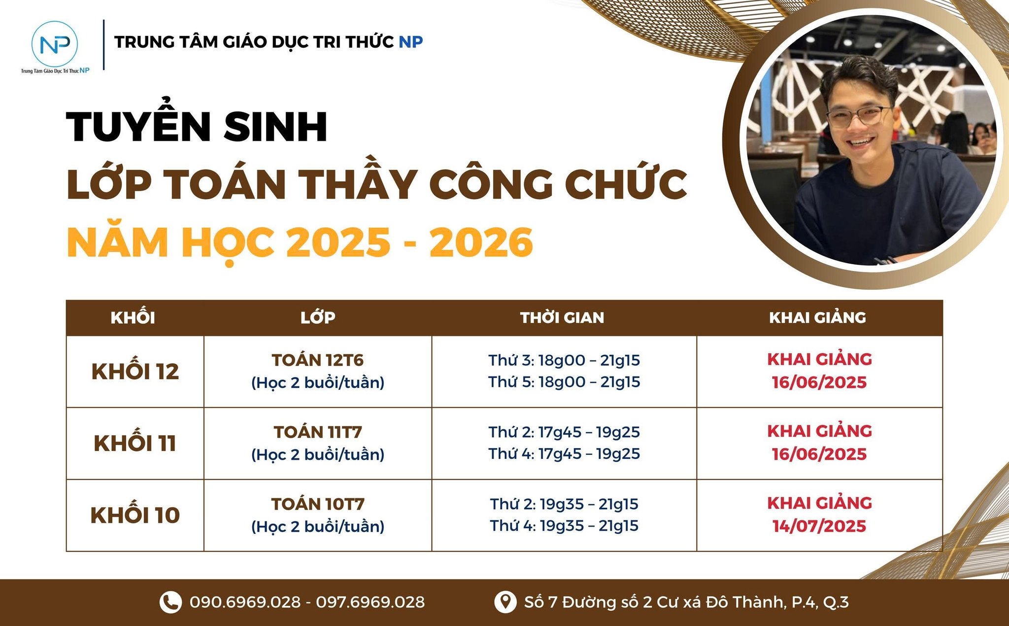 Tuyển sinh lớp Thầy Chức